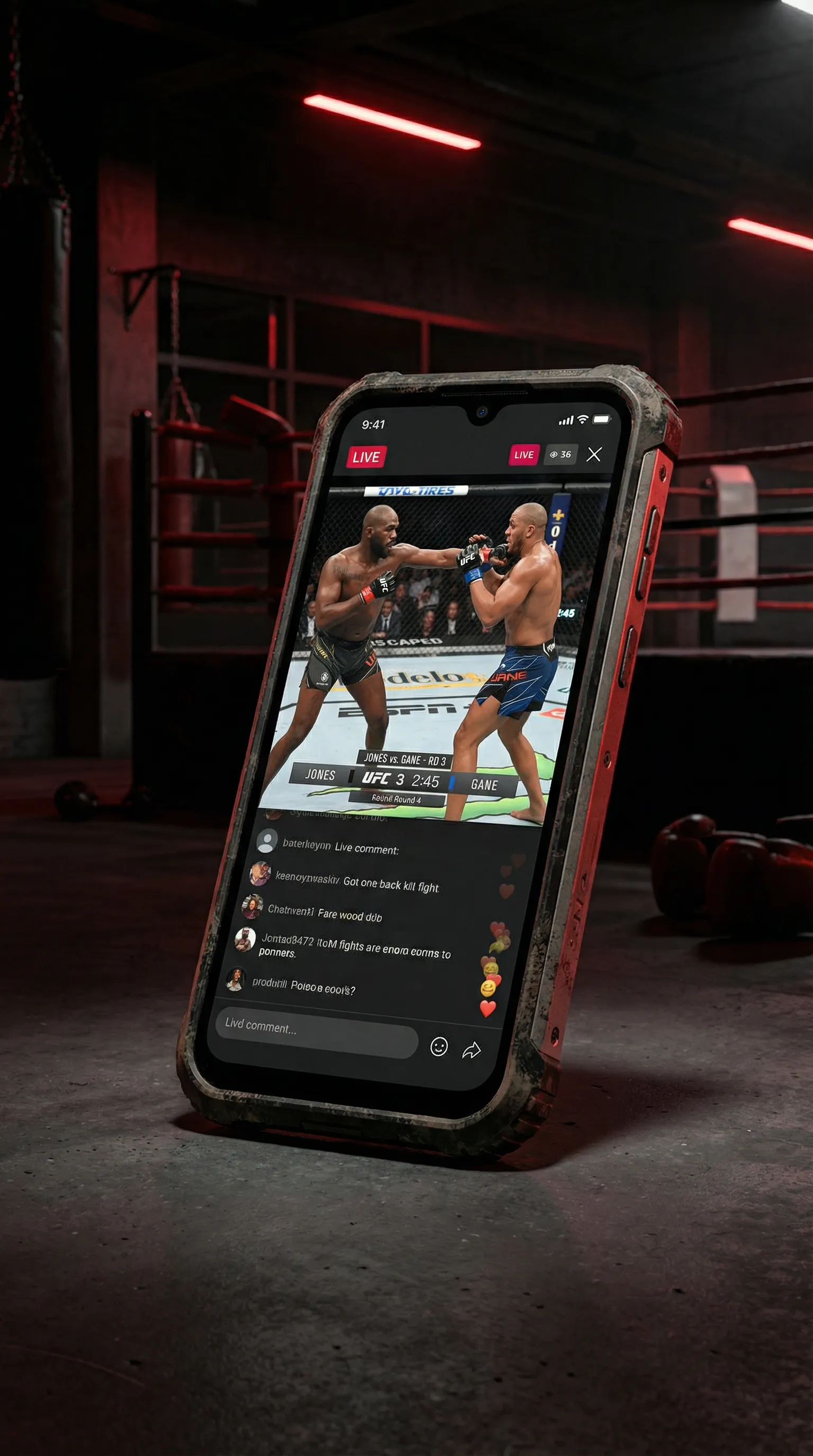 尊龙网址 移动端APP格斗直播界面